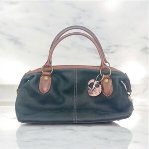 FOSSIL | Purse Handbag Satchel Black Leather Style 75082